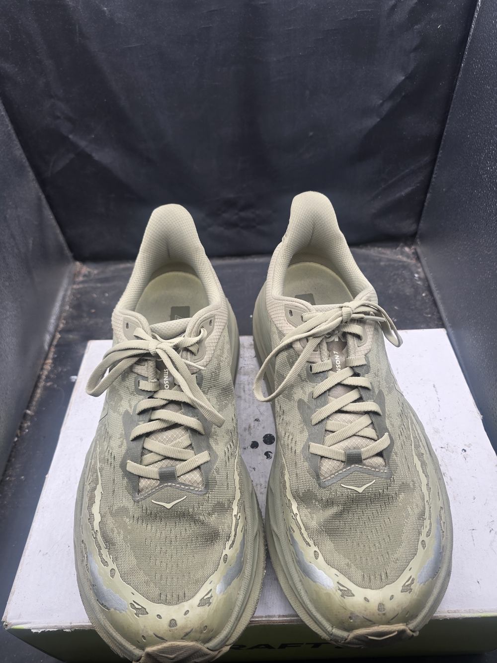Hoka One One Men's Sage Green Athletic Running Shoes